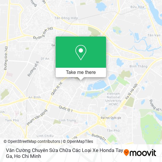 Văn Cường Chuyên Sửa Chữa Các Loại Xe Honda Tay Ga map