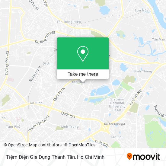 Tiệm Điện Gia Dụng Thanh Tân map