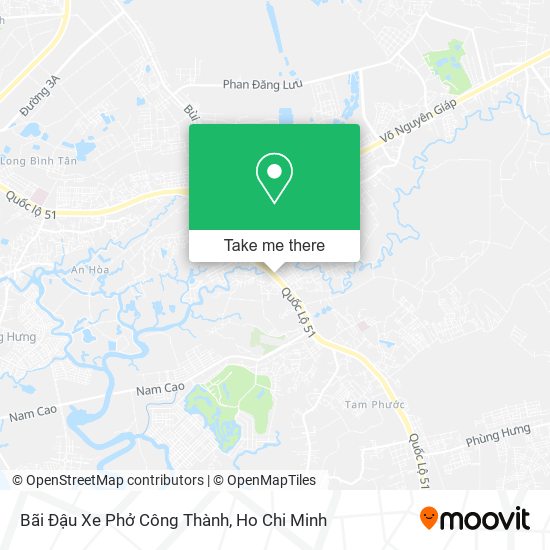 Bãi Đậu Xe Phở Công Thành map