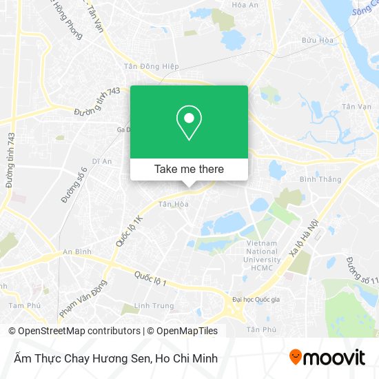 Ẩm Thực Chay Hương Sen map