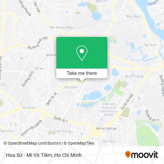 Hoa Sứ - Mì Vịt Tiềm map