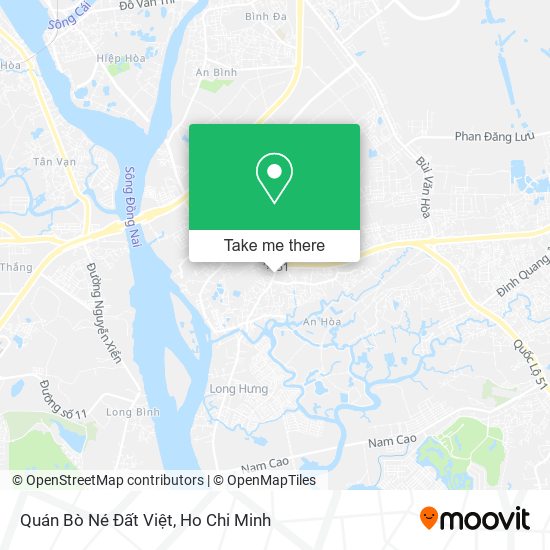 Quán Bò Né Đất Việt map