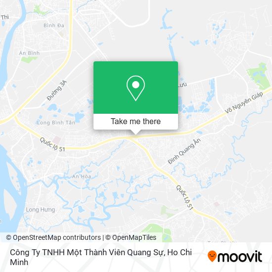 Công Ty TNHH Một Thành Viên Quang Sự map