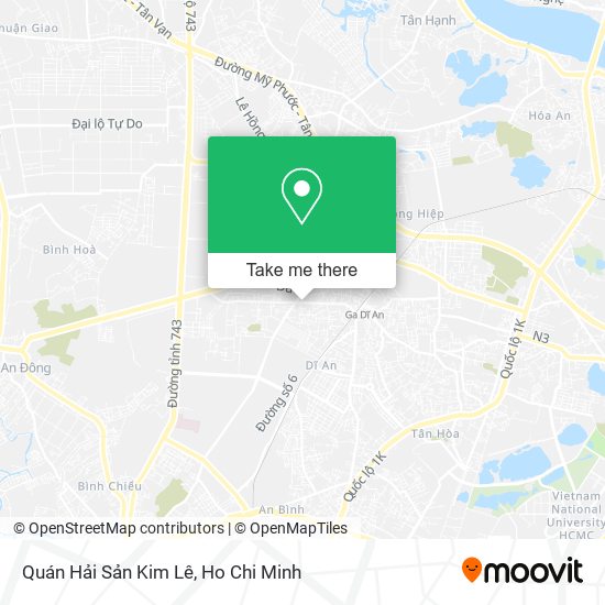 Quán Hải Sản Kim Lê map