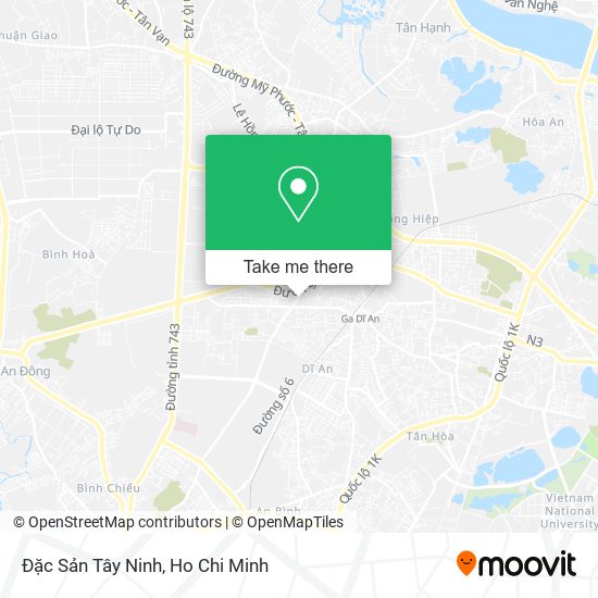Đặc Sản Tây Ninh map