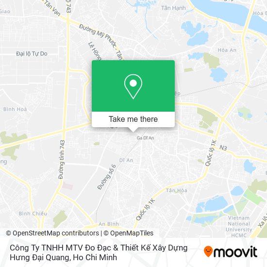 Công Ty TNHH MTV Đo Đạc & Thiết Kế Xây Dựng Hưng Đại Quang map