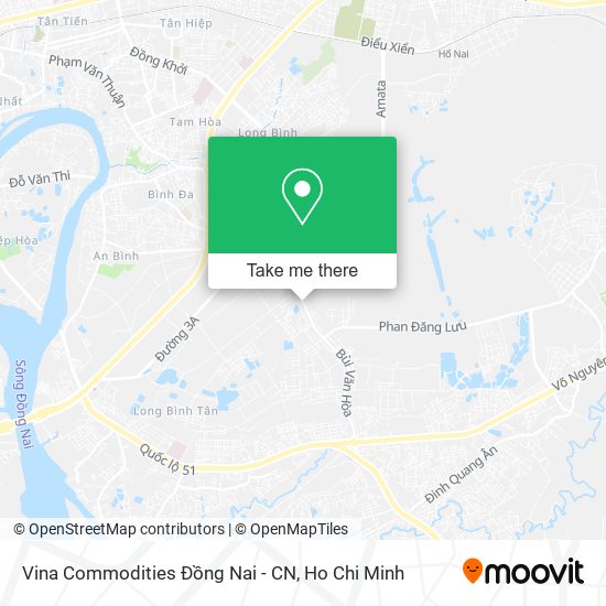 Vina Commodities Đồng Nai - CN map