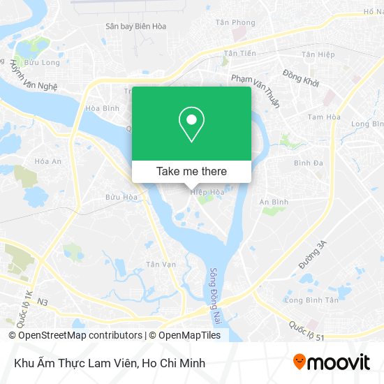 Khu Ẩm Thực Lam Viên map