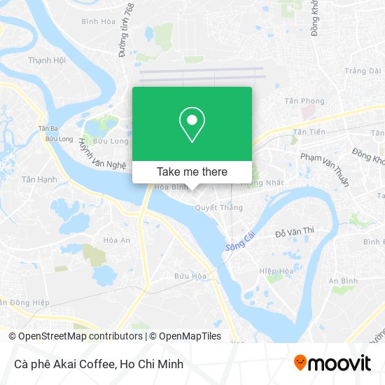 Cà phê Akai Coffee map