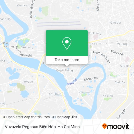 Vuvuzela Pegasus Biên Hòa map