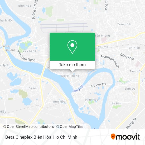 Beta Cineplex Biên Hòa map