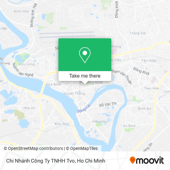 Chi Nhánh Công Ty TNHH Tvo map