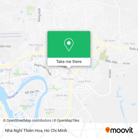 Nhà Nghỉ Thiên Hoa map