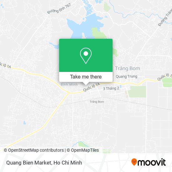 Quang Bien Market map
