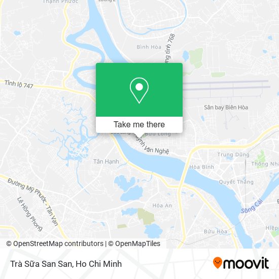 Trà Sữa San San map
