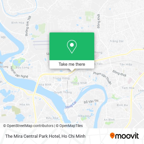 The Mira Central Park Hotel map
