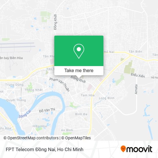 FPT Telecom Đồng Nai map