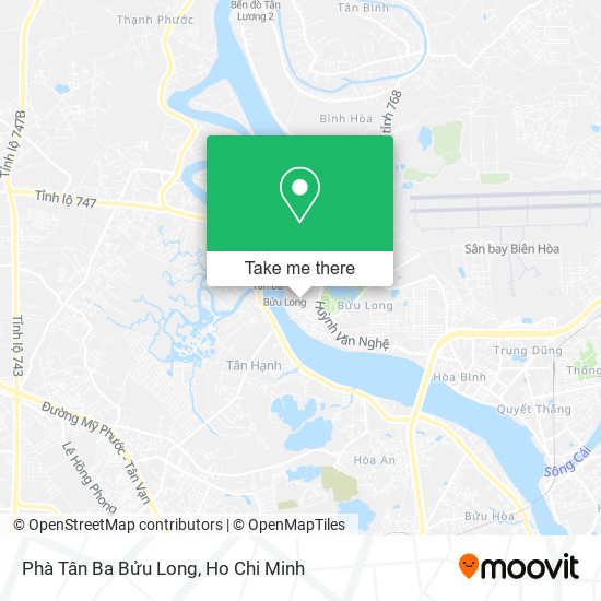 Phà Tân Ba Bửu Long map