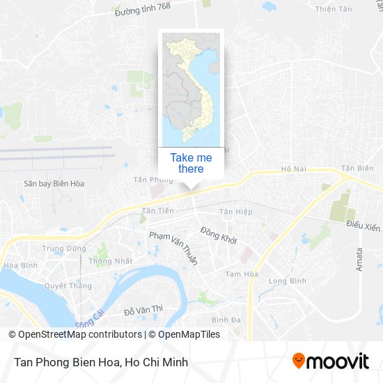 Tan Phong Bien Hoa map
