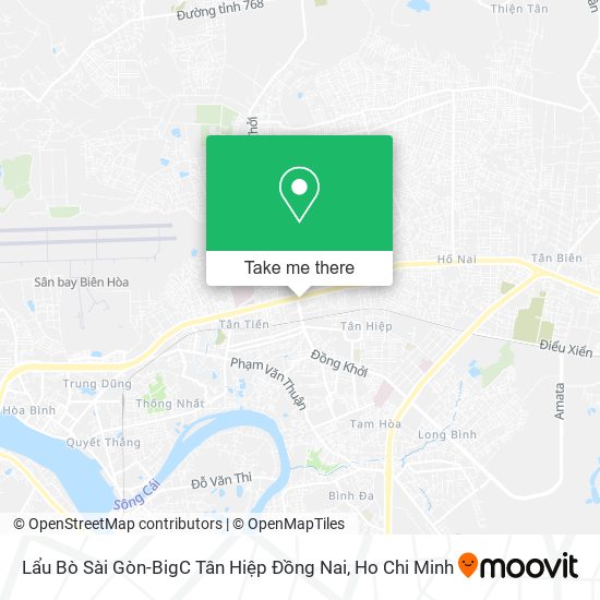 Lẩu Bò Sài Gòn-BigC Tân Hiệp Đồng Nai map