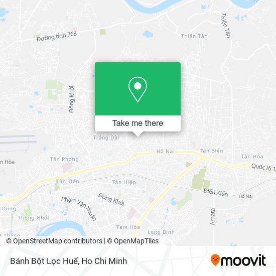 Bánh Bột Lọc Huế map