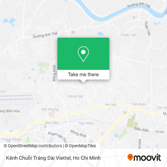Kênh Chuỗi Trảng Dài Viettel map