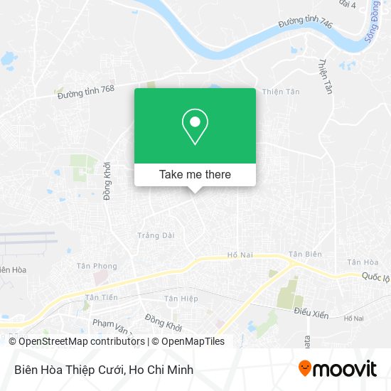 Biên Hòa Thiệp Cưới map