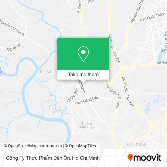 Công Ty Thực Phẩm Dân Ôn map