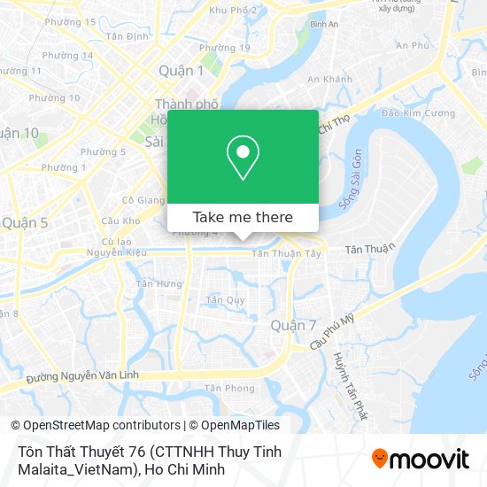 Tôn Thất Thuyết 76 (CTTNHH Thuy Tinh Malaita_VietNam) map