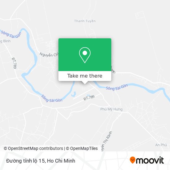 Đường tỉnh lộ 15 map