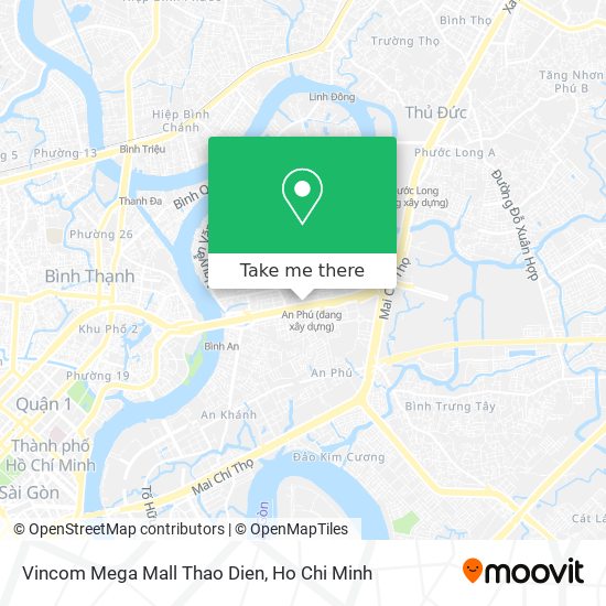 Vincom Mega Mall Thao Dien map