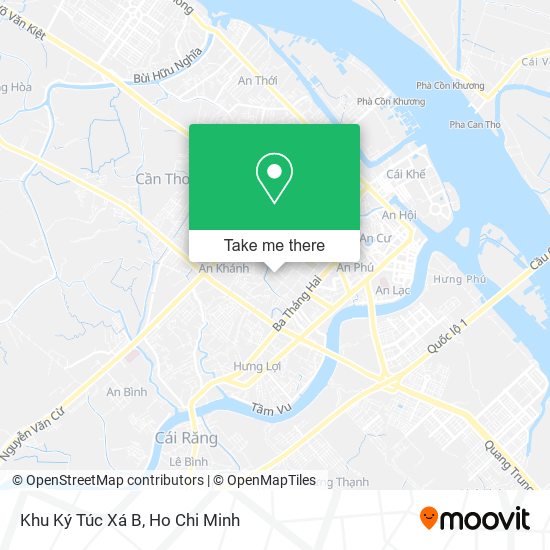Khu Ký Túc Xá B map