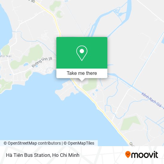 Hà Tiên Bus Station map