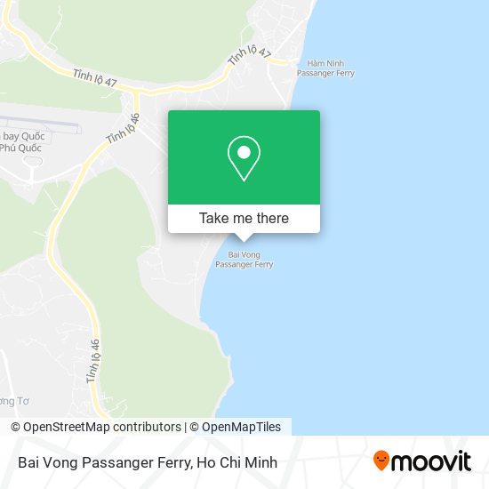 Bai Vong Passanger Ferry map