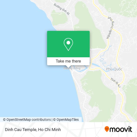 Dinh Cau Temple map