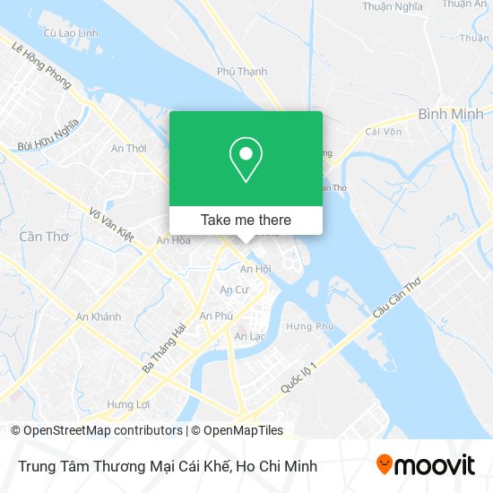 Trung Tâm Thương Mại Cái Khế map