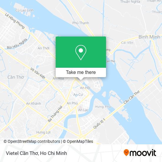 Vietel Cần Thơ map