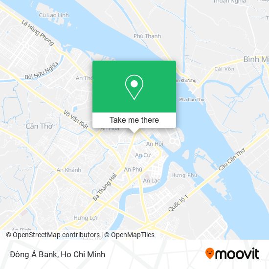 Đông Á Bank map