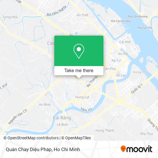 Quán Chay Diệu Pháp map