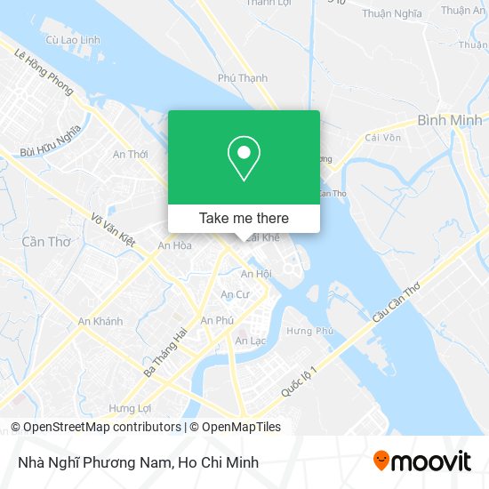 Nhà Nghĩ Phương Nam map