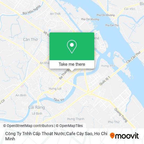 Công Ty Tnhh Cấp Thoát Nước;Cafe Cây Sao map