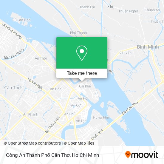 Công An Thành Phố Cần Thơ map