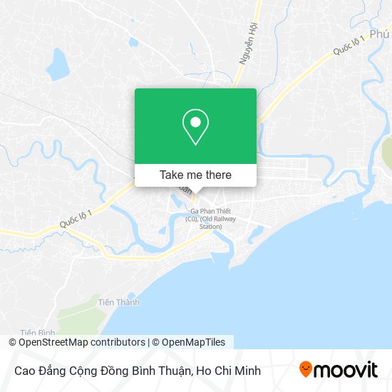 Cao Đẳng Cộng Đồng Bình Thuận map