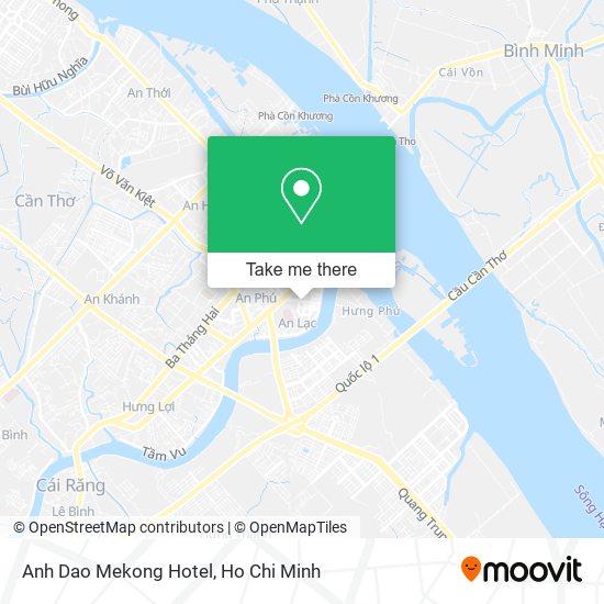 Anh Dao Mekong Hotel map