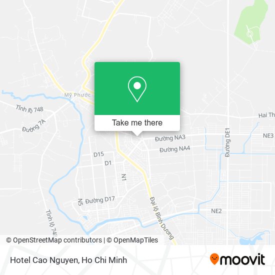 Hotel Cao Nguyen map