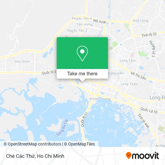 Chè Các Thứ map