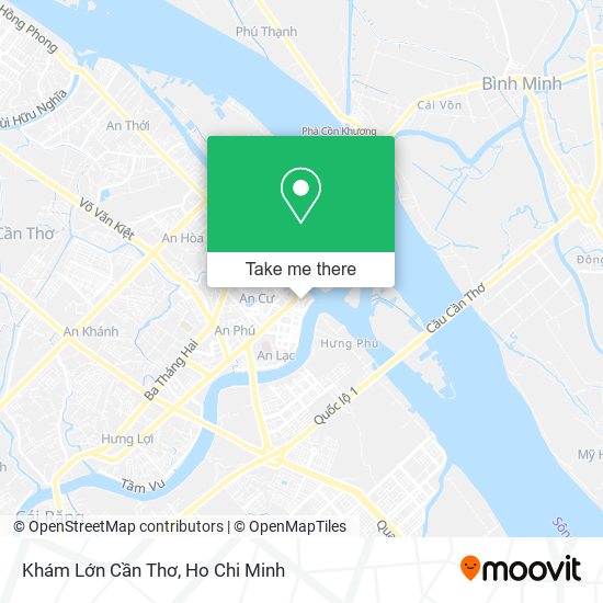 Khám Lớn Cần Thơ map
