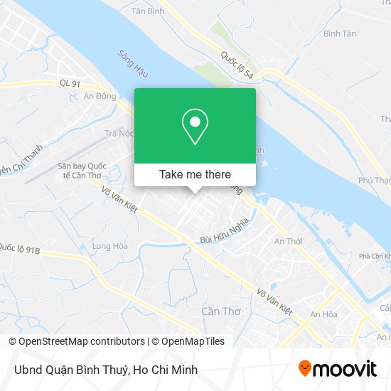 Ubnd Quận Bình Thuỷ map