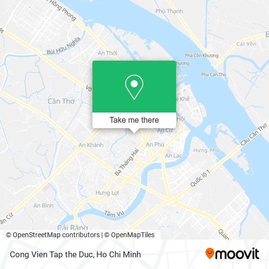 Cong Vien Tap the Duc map
