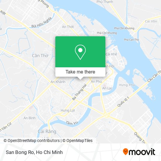 San Bong Ro map